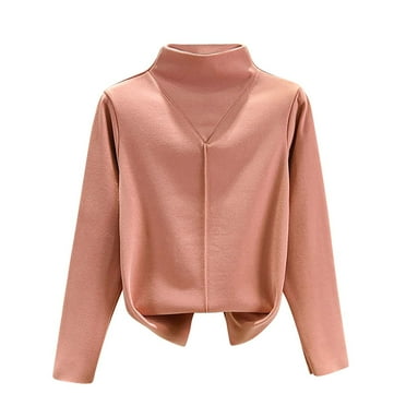 AherBiu Pajamas Tops for Women Long Sleeve Turtleneck Thermal Underwear Basic Layer Top Tees Undershirts