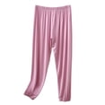 thumbnail image 1 of AherBiu Plus Size Pajama Pants for Women Elastic Waisted Comfy Fitting Sleepwear Stretch Bottoms Pants, 1 of 9