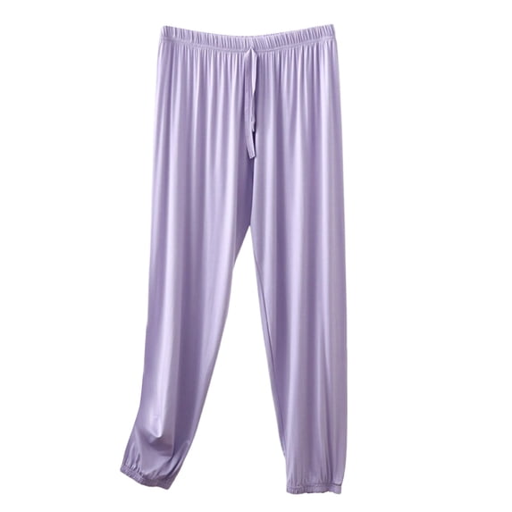 AherBiu Plus Size Pajama Pants for Women Elastic Waisted Comfy Fitting Sleepwear Stretch Bottoms Pants