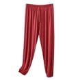 thumbnail image 1 of AherBiu Plus Size Pajama Pants for Women Elastic Waisted Comfy Fitting Sleepwear Stretch Bottoms Pants, 1 of 9