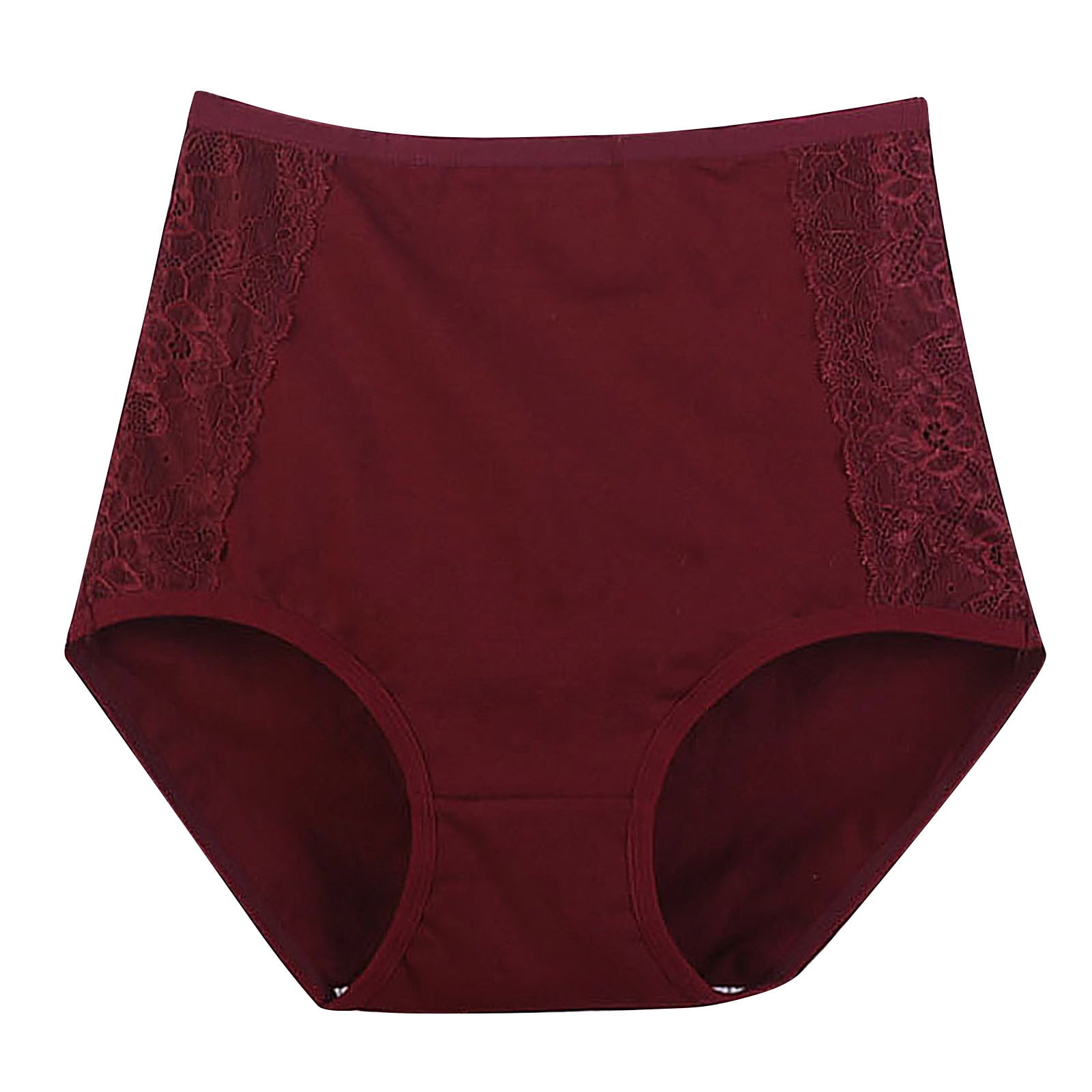 AherBiu Plus Size Panties Underwear for Women Cotton Comfy Briefs High