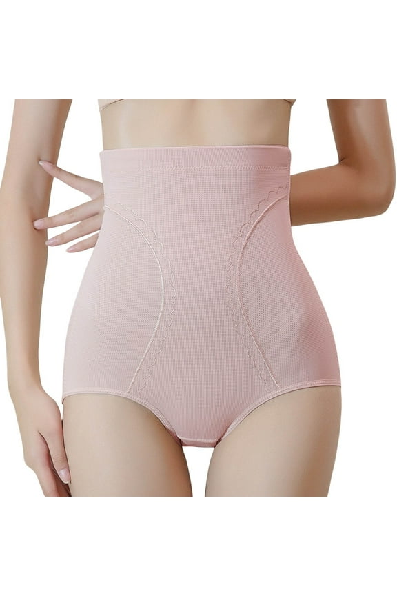 Plus Size Panties for Women Seamless High Waisted Stretch Shapewear Underwear Comfort Everyday Briefs