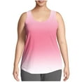 thumbnail image 1 of AherBiu Plus Size Tank Tops for Women Gradient Color Crewneck Sleeveless Camisole Shirts Summer Top Tees, 1 of 6