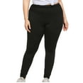 thumbnail image 1 of AherBiu Plus Size Yoga Leggings for Women High Waisted Bottom Black Legging Pants Trousers, 1 of 7