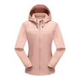 thumbnail image 1 of AherBiu Rain Jackets for Women Lightweight Zip up Stand Collar Hooded Hiking Sunproof Windbreaker with Pockets, 1 of 1