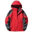 thumbnail image 1 of AherBiu Rain Jackets for Women Plus Size Windbreaker Lightweight Waterproof Zip up Hooded Hiking Coats with Pockets, 1 of 1