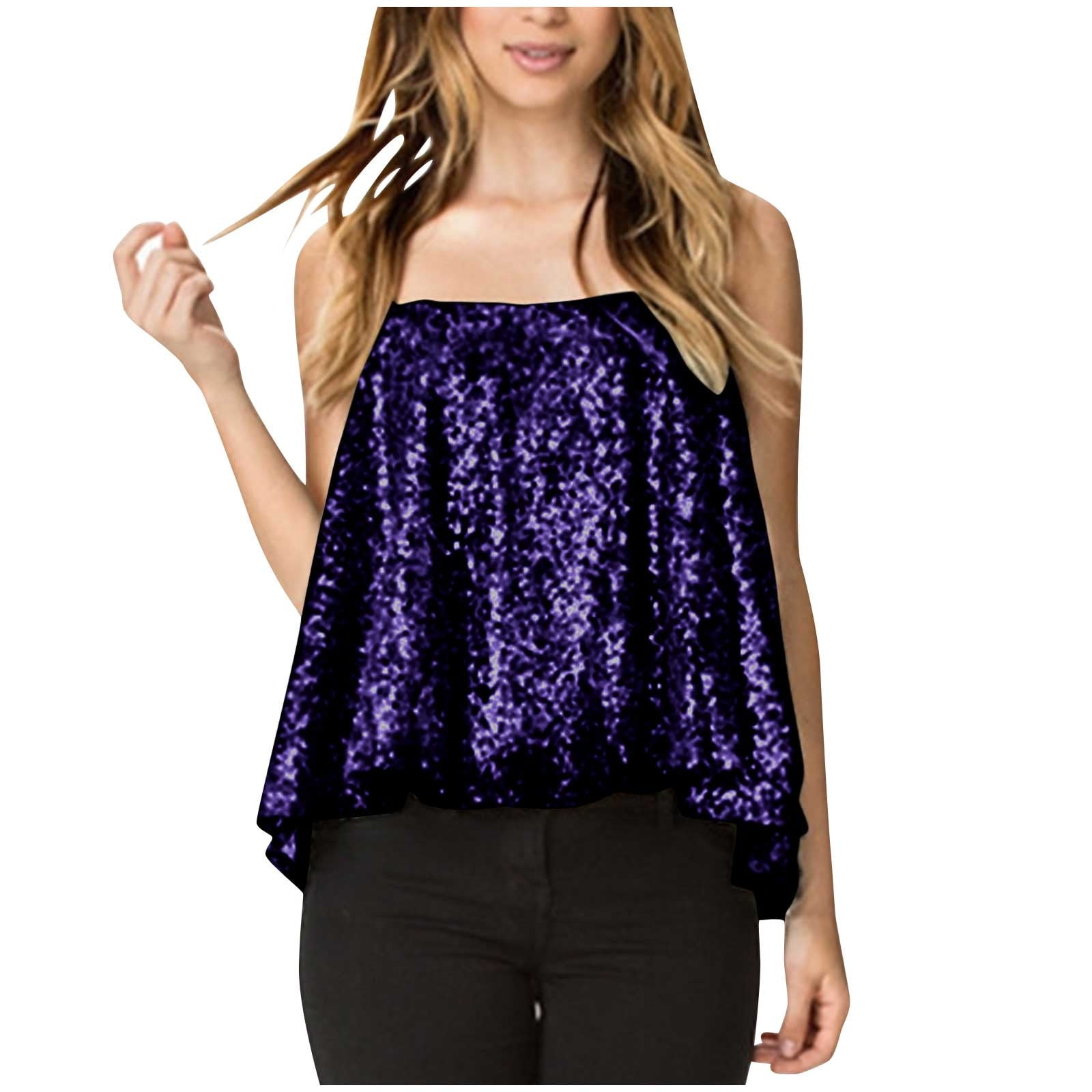 flowy sequin top
