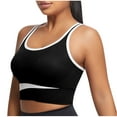 thumbnail image 1 of AherBiu Sports Bras for Women High Support Wireless Stretchy Crossover Back Athletic Bra Tops Activewear, 1 of 7