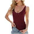 thumbnail image 1 of AherBiu Summer Tank Tops for Women Low Cut Sleeveless Hollow Beach Camisole Shirts Knitted Tanks, 1 of 8