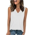 thumbnail image 1 of AherBiu Summer Tank Tops for Women V Neck Sleeveless Comfy Basic T Shirts Camisole Tees Casual Tanks, 1 of 9