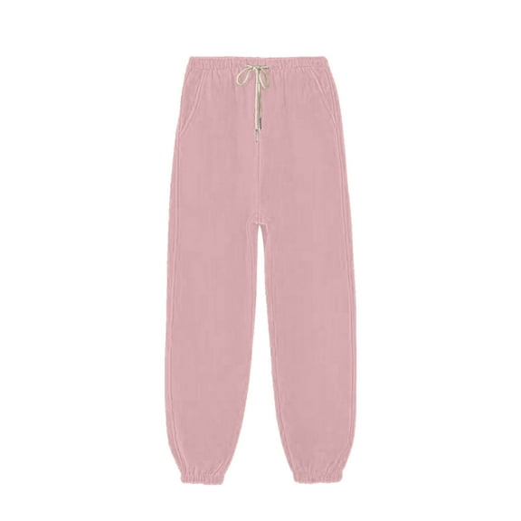 AherBiu Sweatpants for Women Fleece Lined Thermal Warm Joggers Cinch Bottom Pants Winter Athletic Trousers