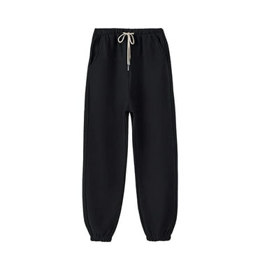AherBiu Sweatpants for Women Fleece Lined Thermal Warm Joggers Cinch Bottom Pants Winter Athletic Trousers