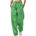 thumbnail image 1 of AherBiu Sweatpants for Women Joggers Lightfleece Lined Cinch Bottom Running Pants Activewear Sports Trousers, 1 of 6