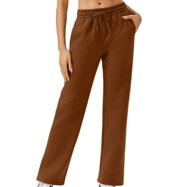AherBiu Sweatpants for Women Joggers Pants with Pockets Straight Leg Athletic High Waisted Trousers