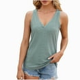 thumbnail image 1 of AherBiu Tank Tops for Women Deep V Neck Eyelet Hole Summer Casual Beach Wear Tanks Sleeveless Shirt, 1 of 7