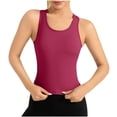 thumbnail image 1 of AherBiu Tank Tops for Women Lightweight Slim Fitted Racerback Yoga Tops Basic Layer Cami Shirts Tees, 1 of 6