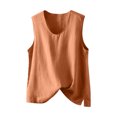 thumbnail image 1 of AherBiu Tank Tops for Women Lightweight Summer Casual Loose Round Neck Sleeveless Basic Shirts Blouse, 1 of 7
