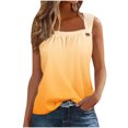 thumbnail image 1 of AherBiu Tank Tops for Women Square Neck Wide Strap Gradient Color Sleeveeless Summer Top Tees Shirts, 1 of 5