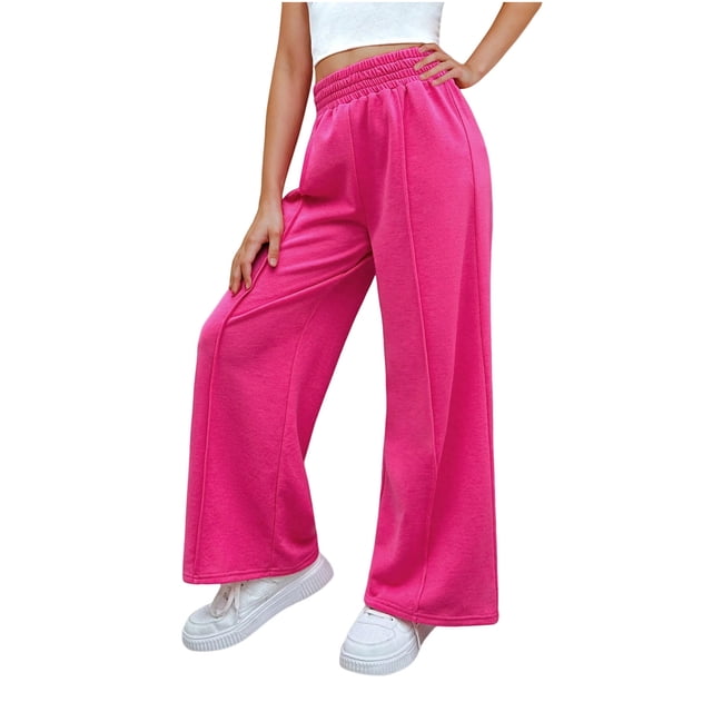 Wide Leg Athletic Trousers (Moonstone)