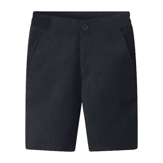 AherBiu Toddler Boys Clothes Formal Dress Shorts Straight Wide Leg High Waisted School Activity Shorts
