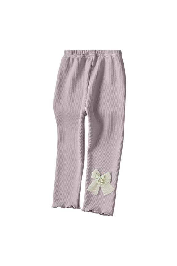 Toddler Girl Baby Clothes Stretchy Bottoms Tights Leggings Pants Elastic Waisted Slim Fitted Trousers