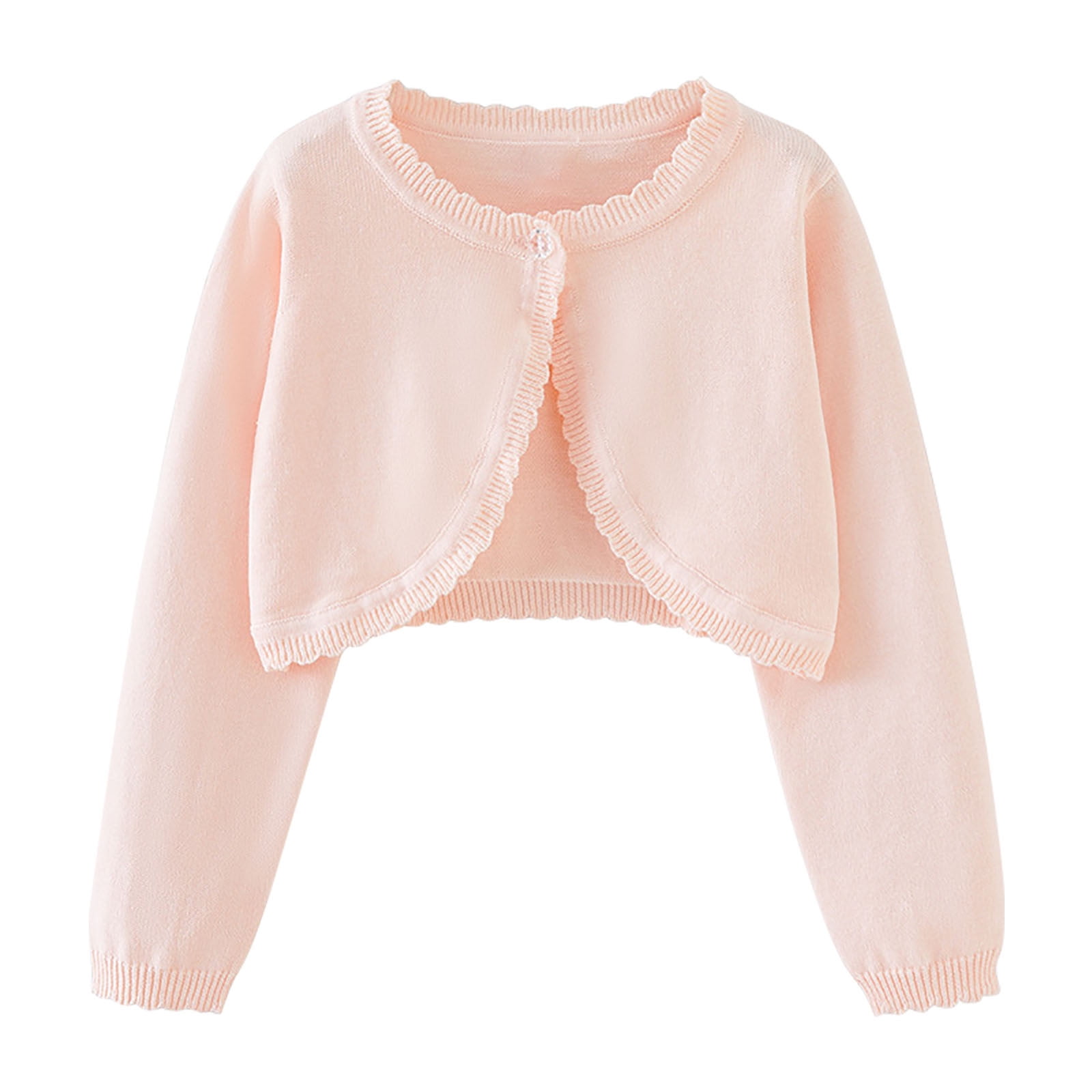 Girls' Lovely Open Boyfriend Cardigan Tops - Sizes 7-13, Viscose & Cotton Blend