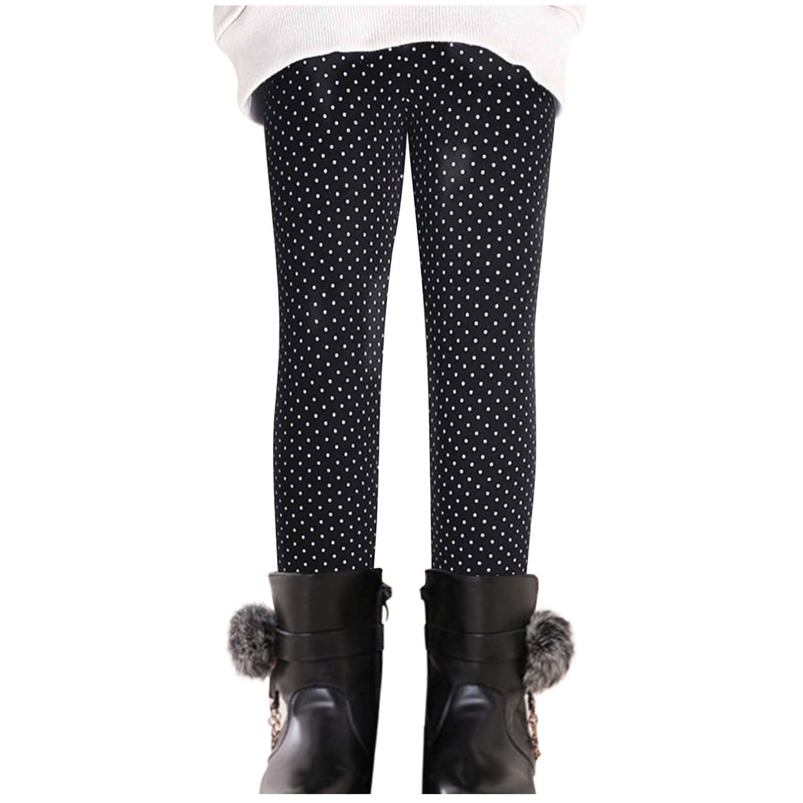 AherBiu Toddler Girls Clothes Fleece Lined Leggings Thermal Warm Winter