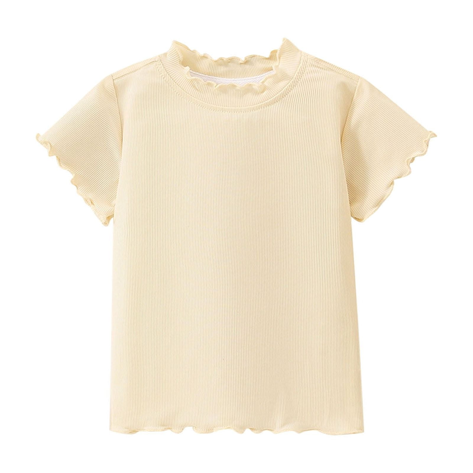 Mustard Comfort Ribbed Full-Sleeve Kids Top