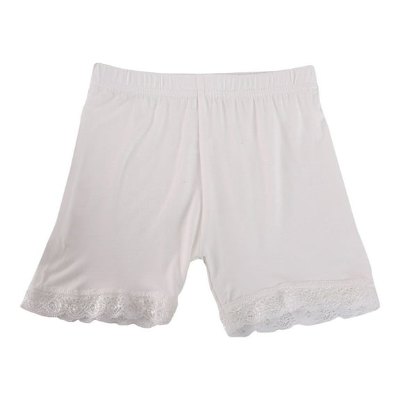 AherBiu Toddler Girls Clothes Summer Bottoms Shorts to Wear with Dresses Lace Comfy Short Leggings for Teens