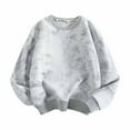 thumbnail image 1 of AherBiu Toddler Girls Sweatshirt Crewneck Long Sleeve Fall Pullover Casual Tie-Dyeing Kids Sweatshirts, 1 of 4