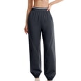 thumbnail image 1 of AherBiu Trackpants for Women Lightweight Running Pants High Waisted Casual Loose Cinch Bottom Pants, 1 of 7