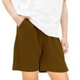 thumbnail image 1 of AherBiu Unisex Boys Girls Summer Shorts Casual High Waisted Wide Leg Comfy Athletic Shorts with Pockets, 1 of 5