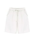 thumbnail image 1 of AherBiu Wide Leg Shorts for Women Plus Size High Waisted Summer Casual Loose Drawstring Lounge Shorts, 1 of 3
