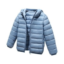 AherBiu Winter Clothes for Girls Boys Puffer Jackets Lightweight Zip up Hooded Quilted Coats Outwear