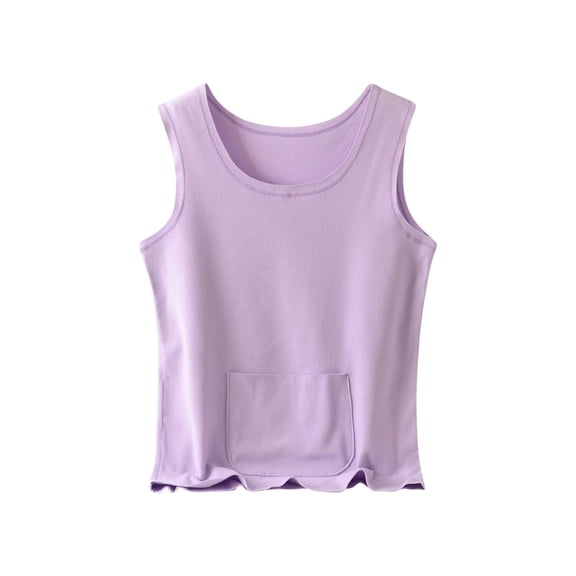 AherBiu Winter Tank Tops for Women Thermal Warm Vest Sleeveless Comfy Basic Layer Tops Solid Color