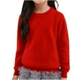 thumbnail image 1 of AherBiu Winter Tops for Teen Girls Boys Crewneck Sweaters Comfy Warm Baby Clothes Long Sleeve Pullover Shirt, 1 of 3