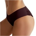 thumbnail image 1 of AherBiu Women’s Underwear No Show Seamless Lace Ladies Panties V-Waisted Breathable Everyday Briefs, 1 of 5