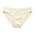 thumbnail image 1 of AherBiu Womens Cotton Underwear High Cut Seamless Breathable Briefs Stretch Low Rise Ladies Panties, 1 of 4