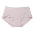 thumbnail image 1 of AherBiu Womens Seamless Underwear Cotton Soft Stretch Panties Full Coverage Breathable Mid Rise Everyday Briefs, 1 of 6