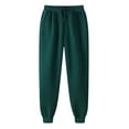 thumbnail image 1 of AherBiu Womens Sweatpants Plus Size Joggers Pants Elastic Drawstring High Waisted Solid Color Basic Lightweight Fleece lined Trackpants, 1 of 2