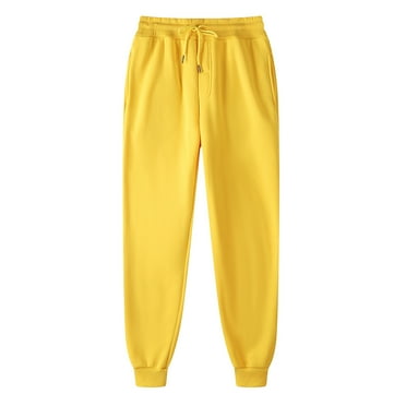 AherBiu Womens Sweatpants Plus Size Joggers Pants Elastic Drawstring High Waisted Solid Color Basic Lightweight Fleece lined Trackpants