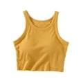 thumbnail image 1 of AherBiu Womens Yoga Tank Tops with Built in Bra Cropped Cami Women's Lingerie Sleepwear Lounge T Shirt, 1 of 6