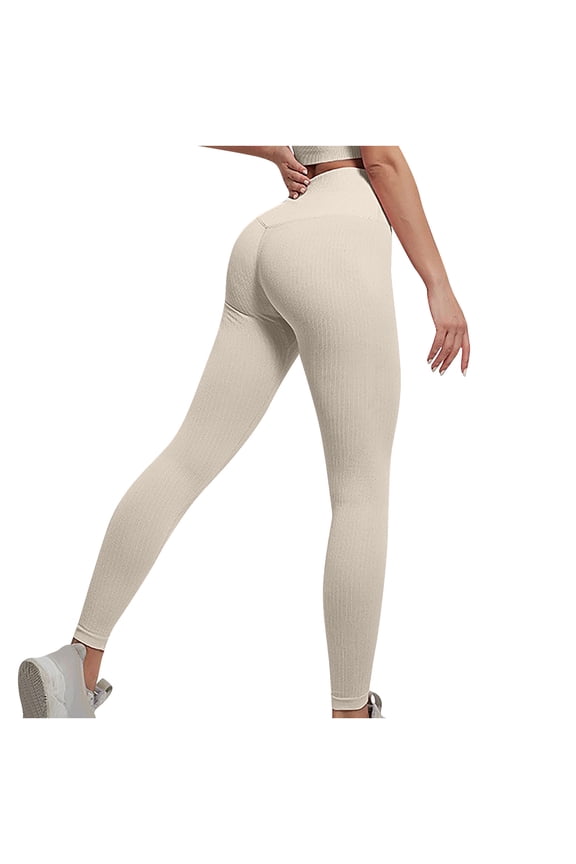 Workout Leggings for Women High Waisted Butt Lifting Slim Fitted Yoga Pants Athletic Legging Trousers