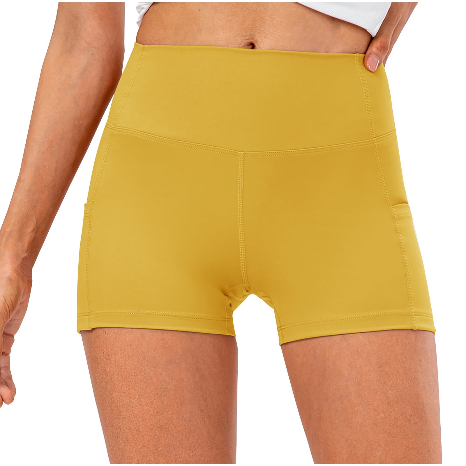 Just Love High Waist Biker Shorts For Women – 7" Yoga Workout Shorts, Stretchy & Comfy (Black, Large)