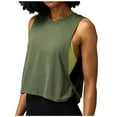 thumbnail image 1 of AherBiu Workout Tops for Women Yoga Tanks Cropped Crewneck Summer Casual Loose Camisole Shirts Activewear, 1 of 4