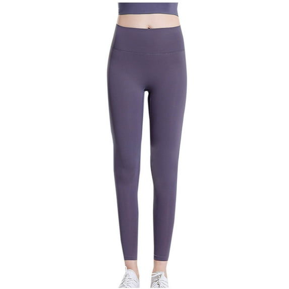 AherBiu Yoga Leggings for Women Crossover High Waisted Belly Control Stretchy Workout Gym Legging Pants