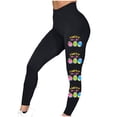 thumbnail image 1 of AherBiu Yoga Leggings for Women High Waisted Easter Printed Slim Athletic Workout Bottom Legging Pants, 1 of 5