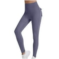 thumbnail image 1 of AherBiu Yoga Leggings for Women Stretchy High Waisted Butt Lifting Slim Workout Gym Legging Pants, 1 of 4