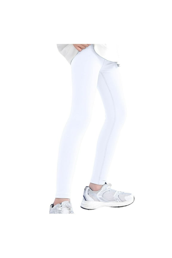 Yoga Pants for Teen Girls Stretchy Workout Leggings Lightweight Activewear Bottoms Trousers