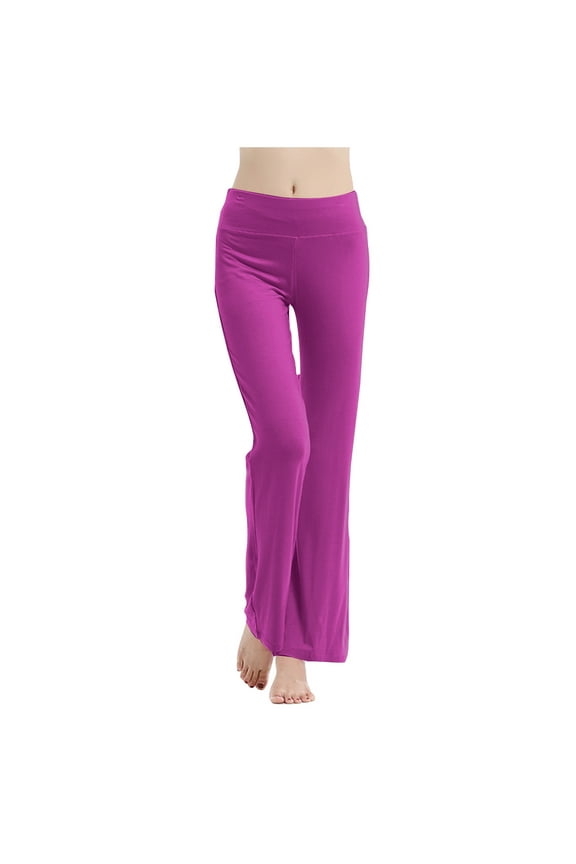 Yoga Pants for Women Bootcut Straight Leg Workout Jogging Sports Pants Comfy Lounge Trousers